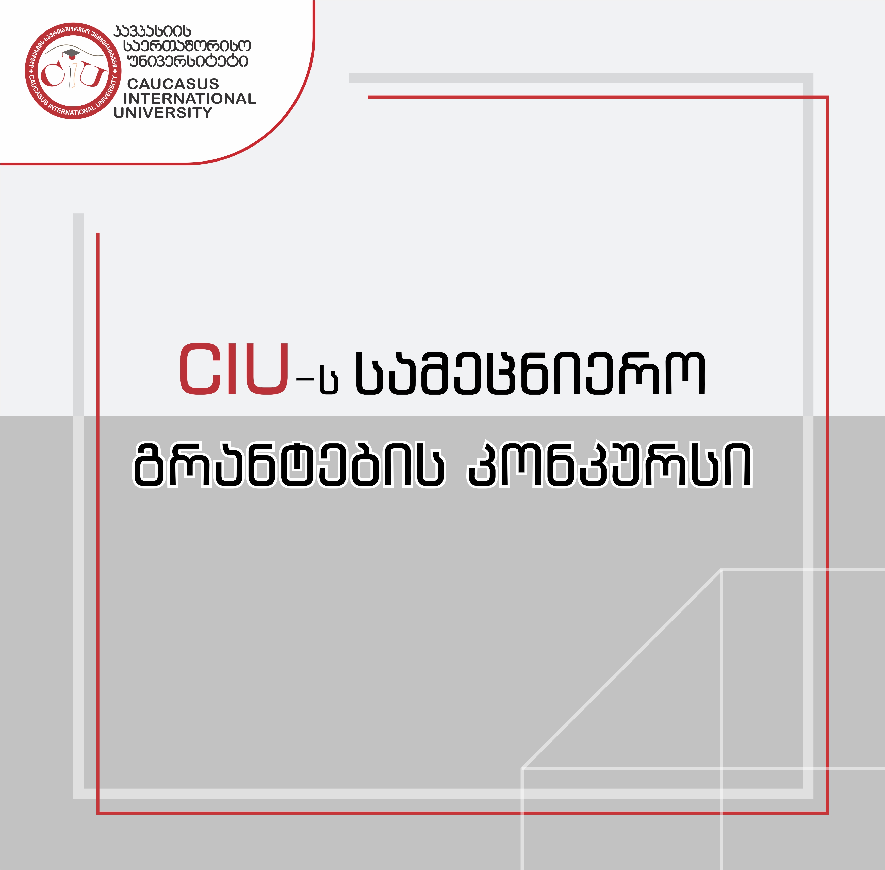 CIU აცხადებს 2024 წლის ფუნდამენტური კვლევების დაფინანსების საგრანტო კონკურსს